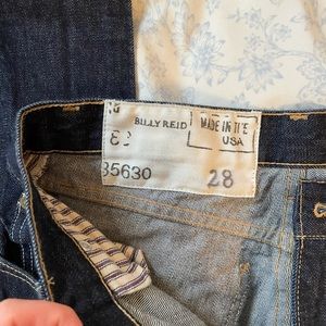 Billy Reid Selvage Denim Jeans